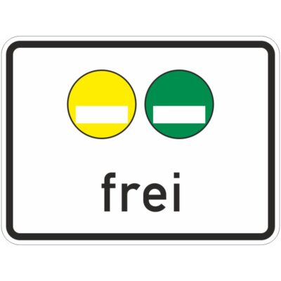 Verkehrszeichen 1031-50 rote, gelbe & grüne Plakette frei