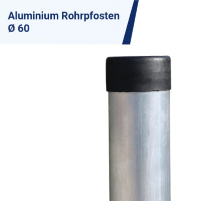 Rohrpfosten aus Aluminium, 60 mm Durchmesser