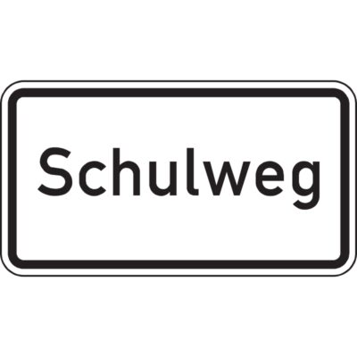 Hinweisschild Schulweg