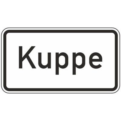 Verkehrszeichen 1007-57 Kuppe | gemäß StVO