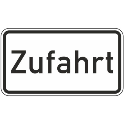 Verkehrszeichen 1007-62 Zufahrt | gemäß StVO