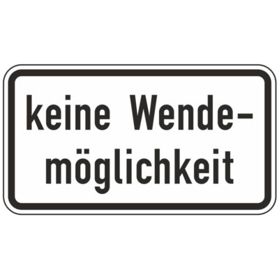 Verkehrszeichen 1008-34 Keine Wendemöglichkeit | gemäß StVO