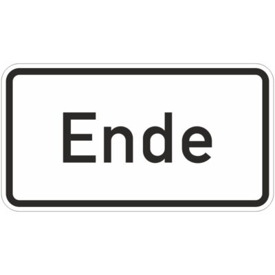 Verkehrszeichen 1012-31 Ende | gemäß StVO