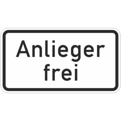 Verkehrszeichen 1020-30 Anlieger frei | 
gemäß StVO