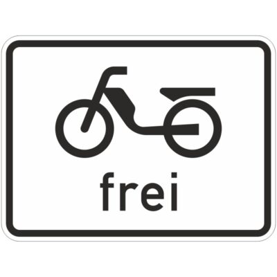 Verkehrszeichen 1022-11 Mofas frei | gemäß StVO