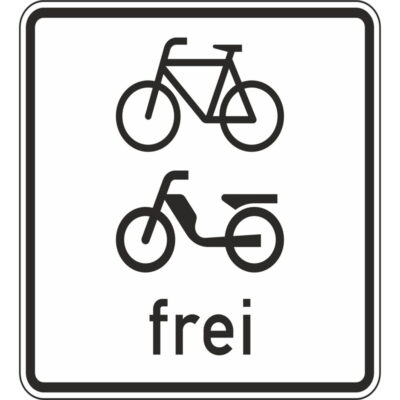 Verkehrszeichen 1022-14 Radverkehr und Mofas frei | gemäß StVO