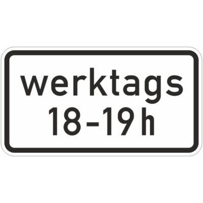 Verkehrszeichen 1042-31 Zeitliche Beschränkung | gemäß StVO