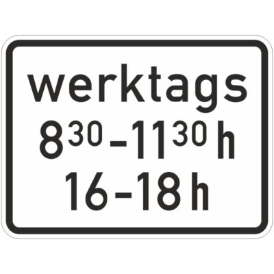 Verkehrszeichen 1042-32 Zeitliche Beschränkung | gemäß StVO