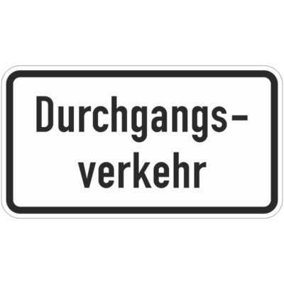 Verkehrszeichen 1053-36 Durchgangsverkehr | gemäß StVO