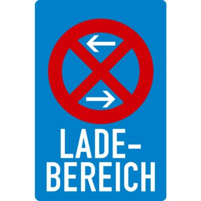 Verkehrszeichen 230-30 Ladebereich Mitte, Aufstellung rechts | gemäß StVO