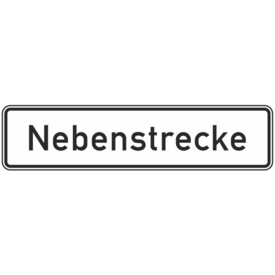 Verkehrszeichen 1012-38 Nebenstrecke | gemäß StVO