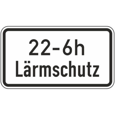 Verkehrszeichen 1040-35 Lärmschutz (mit Zeitangabe) | 
gemäß StVO