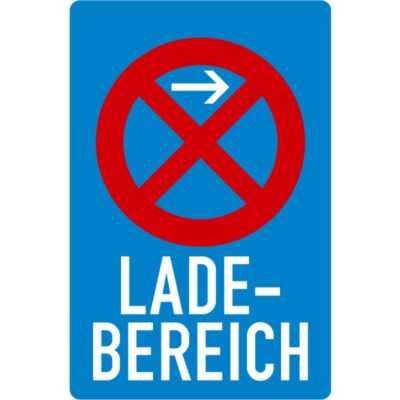 Verkehrszeichen 230-21 Ladebereich Anfang, Aufstellung links | gemäß StVO