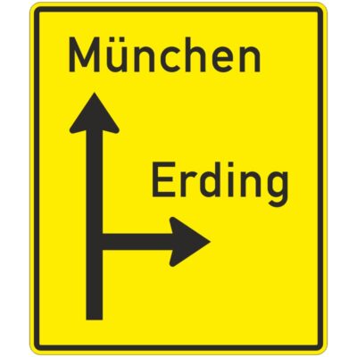 Verkehrszeichen 438 Vorwegweiser außerhalb von Autobahnen (nach RWB) | gemäß StVO