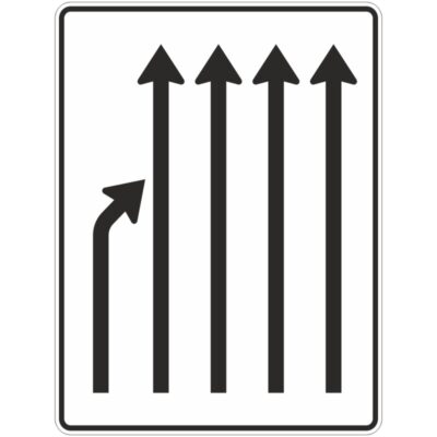 Verkehrszeichen 531-23 Einengungstafel ohne Gegenverkehr | gemäß StVO